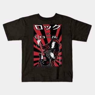 Rock'n'roll guitarist Kids T-Shirt